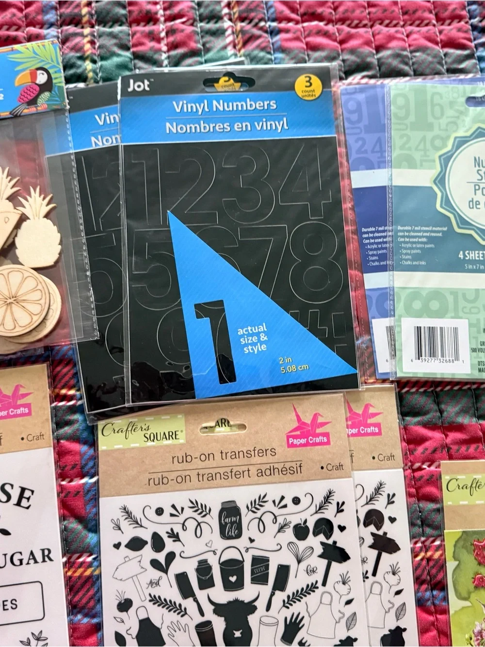 ✨Craft Bundle.Blue Starburst Gem Stickers & Decorative Rub-On Transfers